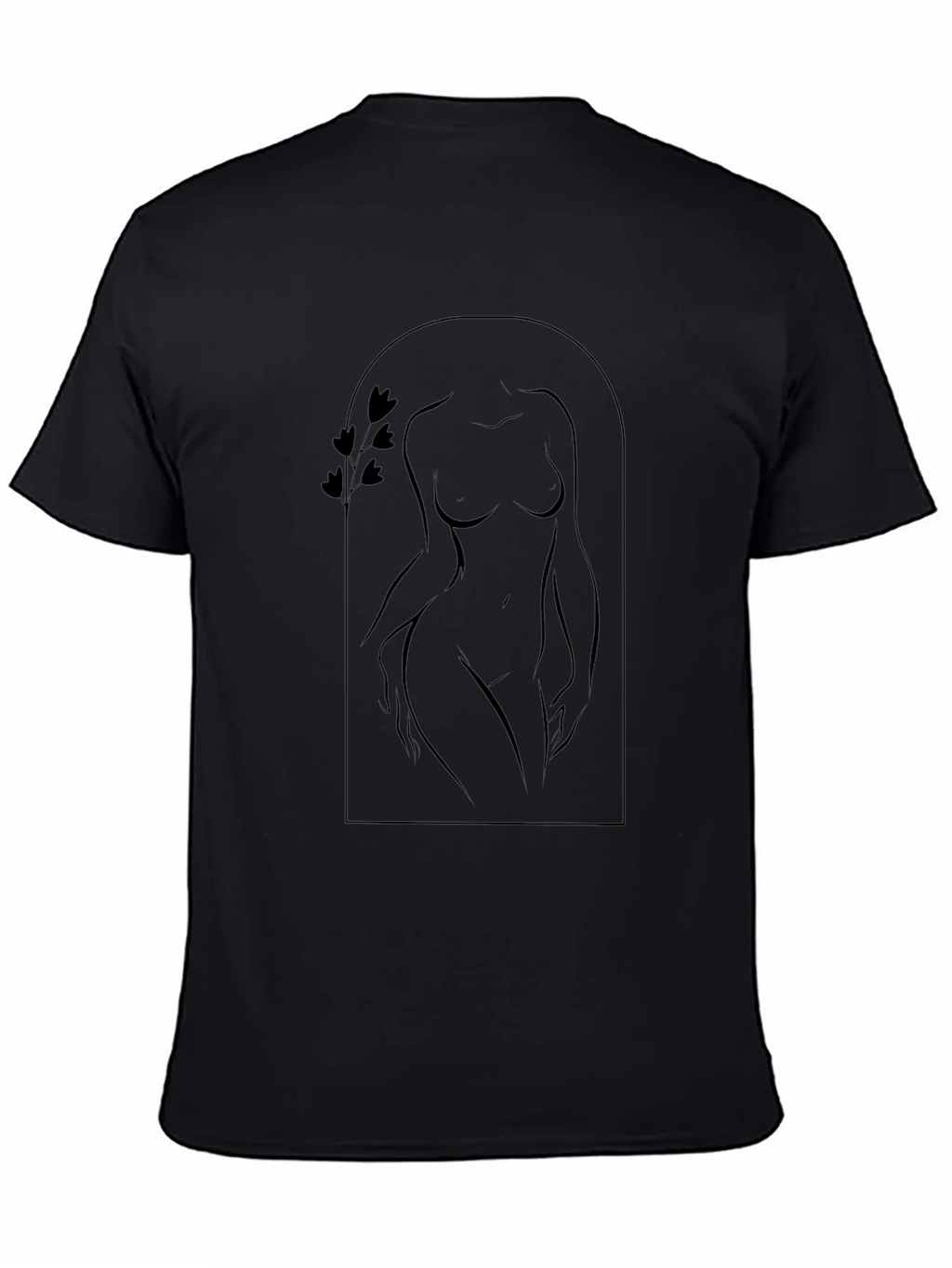 Minimalist Silhouette Black T-Shirt product image 4
