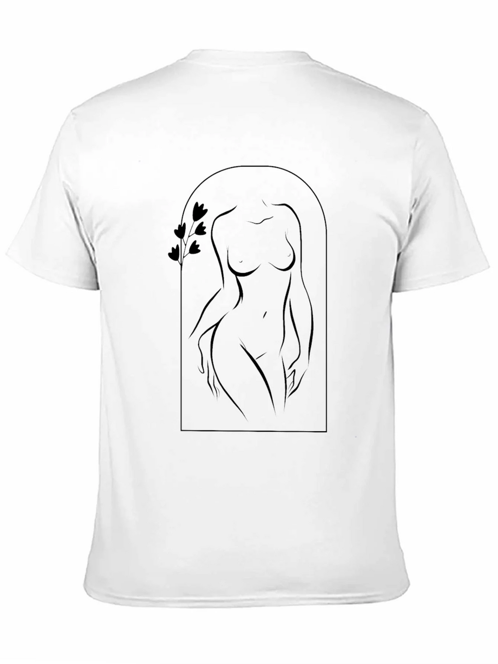 Minimalist Silhouette Black T-Shirt product image 10
