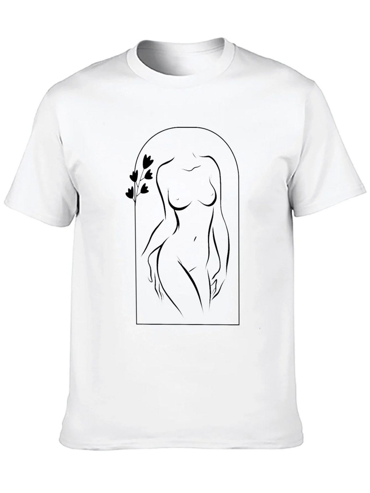 Minimalist Silhouette Black T-Shirt product image 9