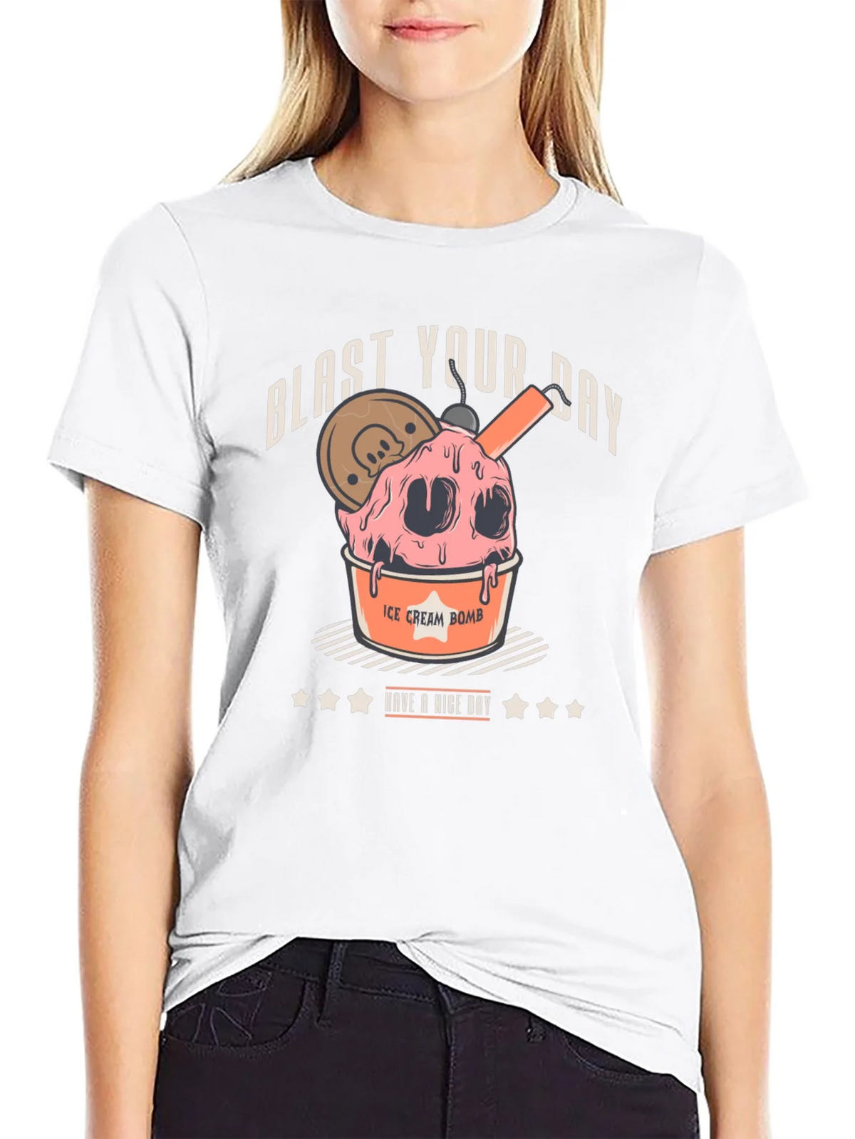 Blast Your Day Ice Cream Bomb Graphic Tee product image 6