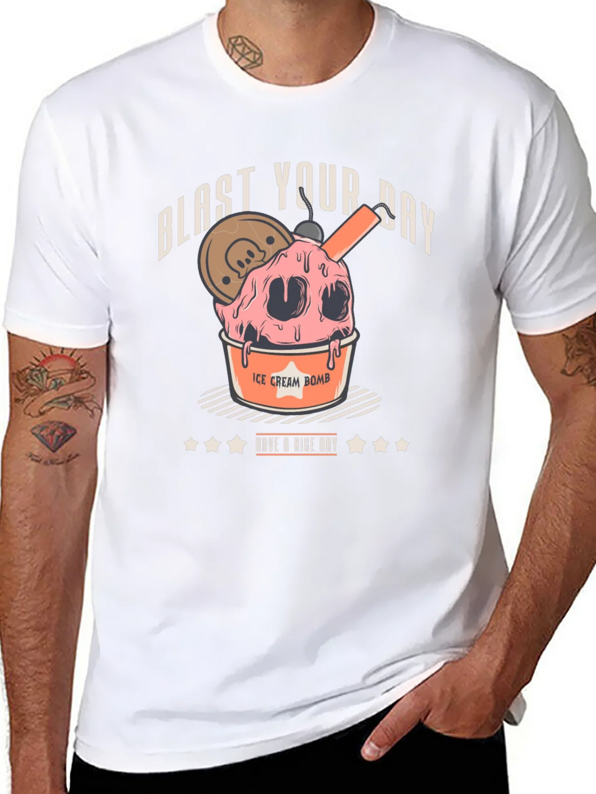Blast Your Day Ice Cream Bomb Graphic Tee product image 5
