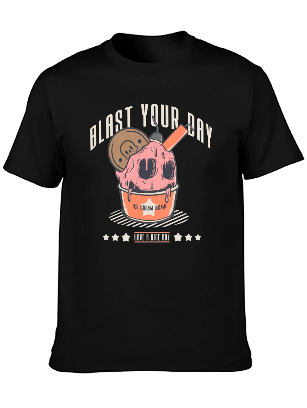 Blast Your Day Ice Cream Bomb Graphic Tee product image 3