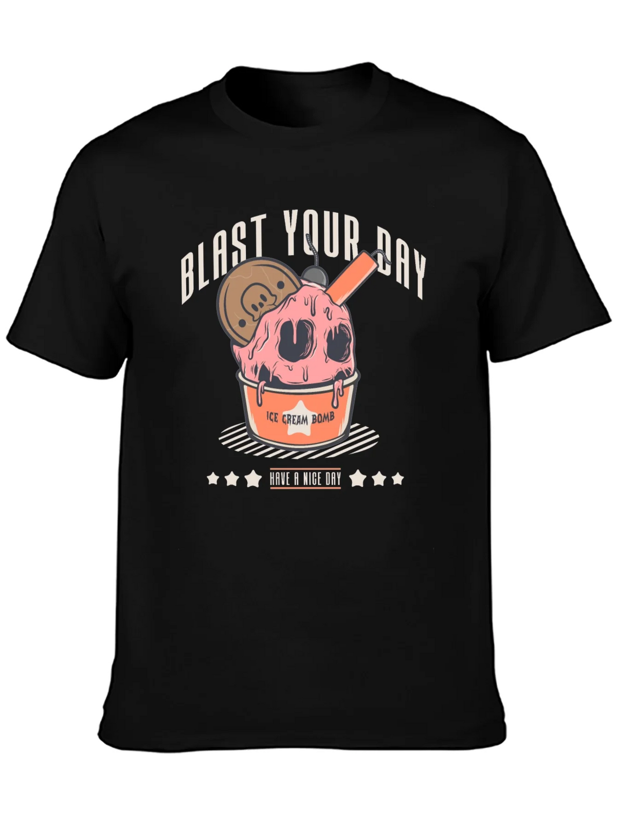 Blast Your Day Ice Cream Bomb Graphic Tee product image 3
