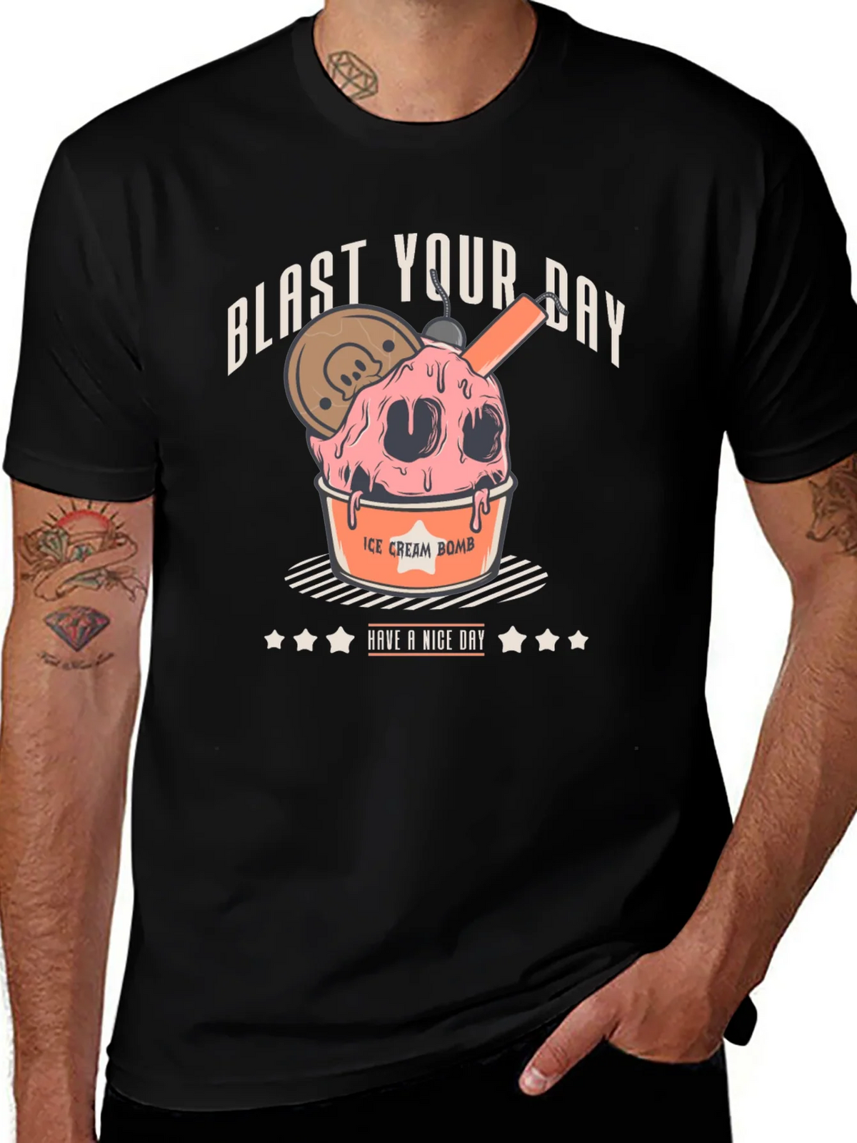 Blast Your Day Ice Cream Bomb Graphic Tee product image 1