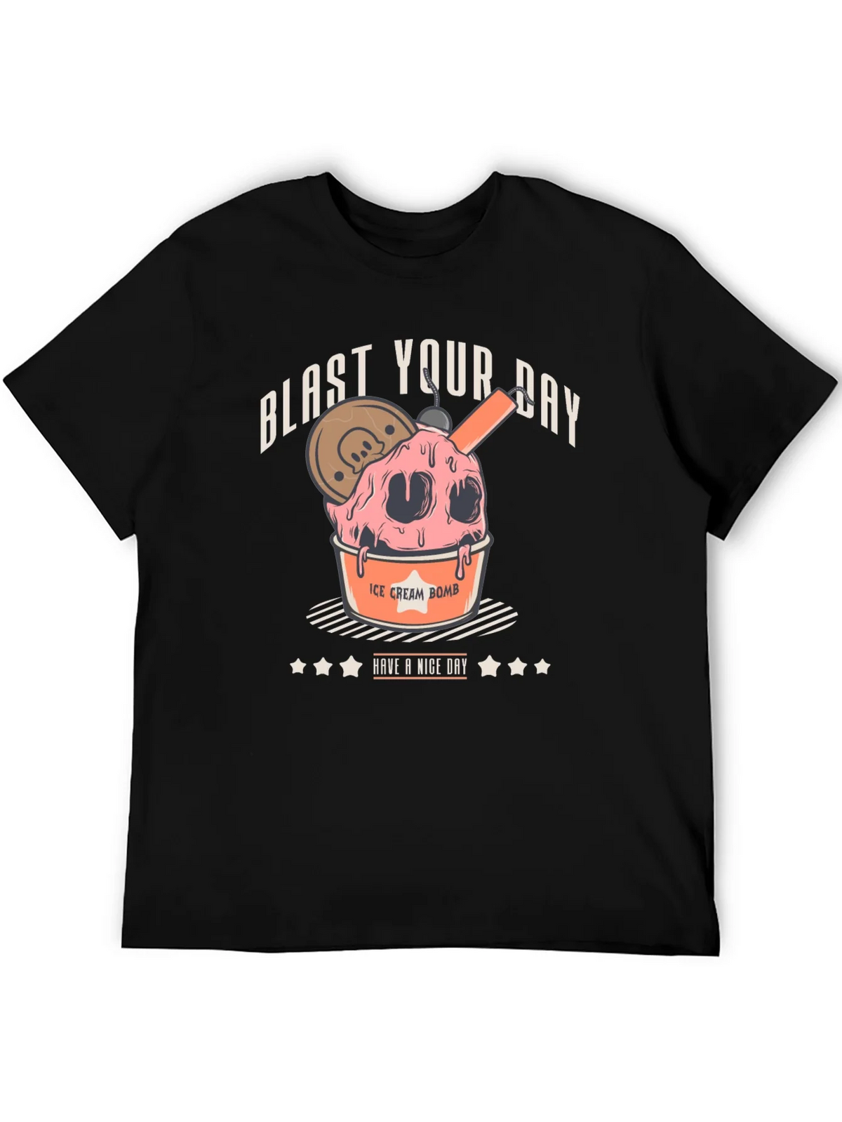 Blast Your Day Ice Cream Bomb Graphic Tee product image 4