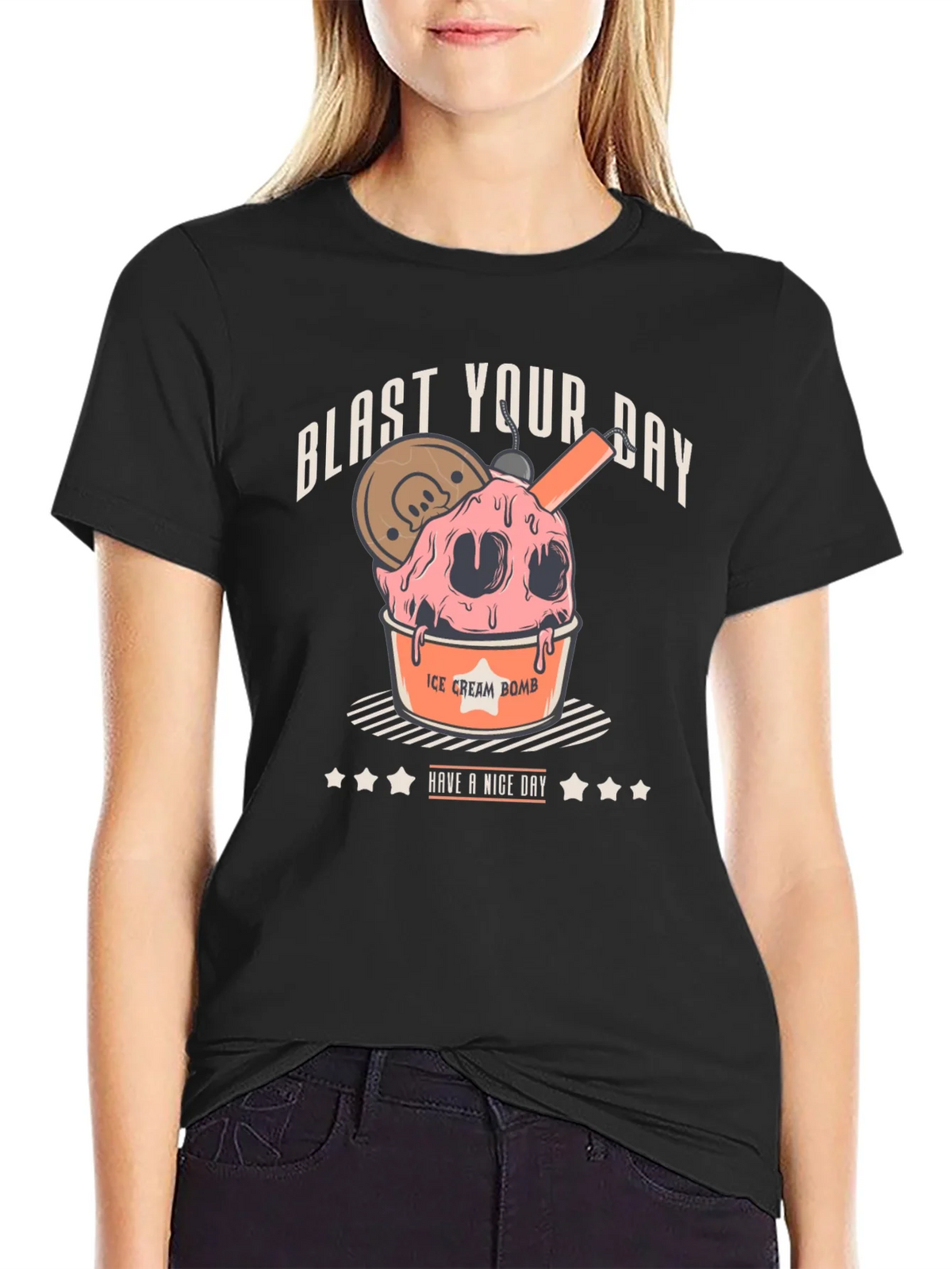 Blast Your Day Ice Cream Bomb Graphic Tee product image 2
