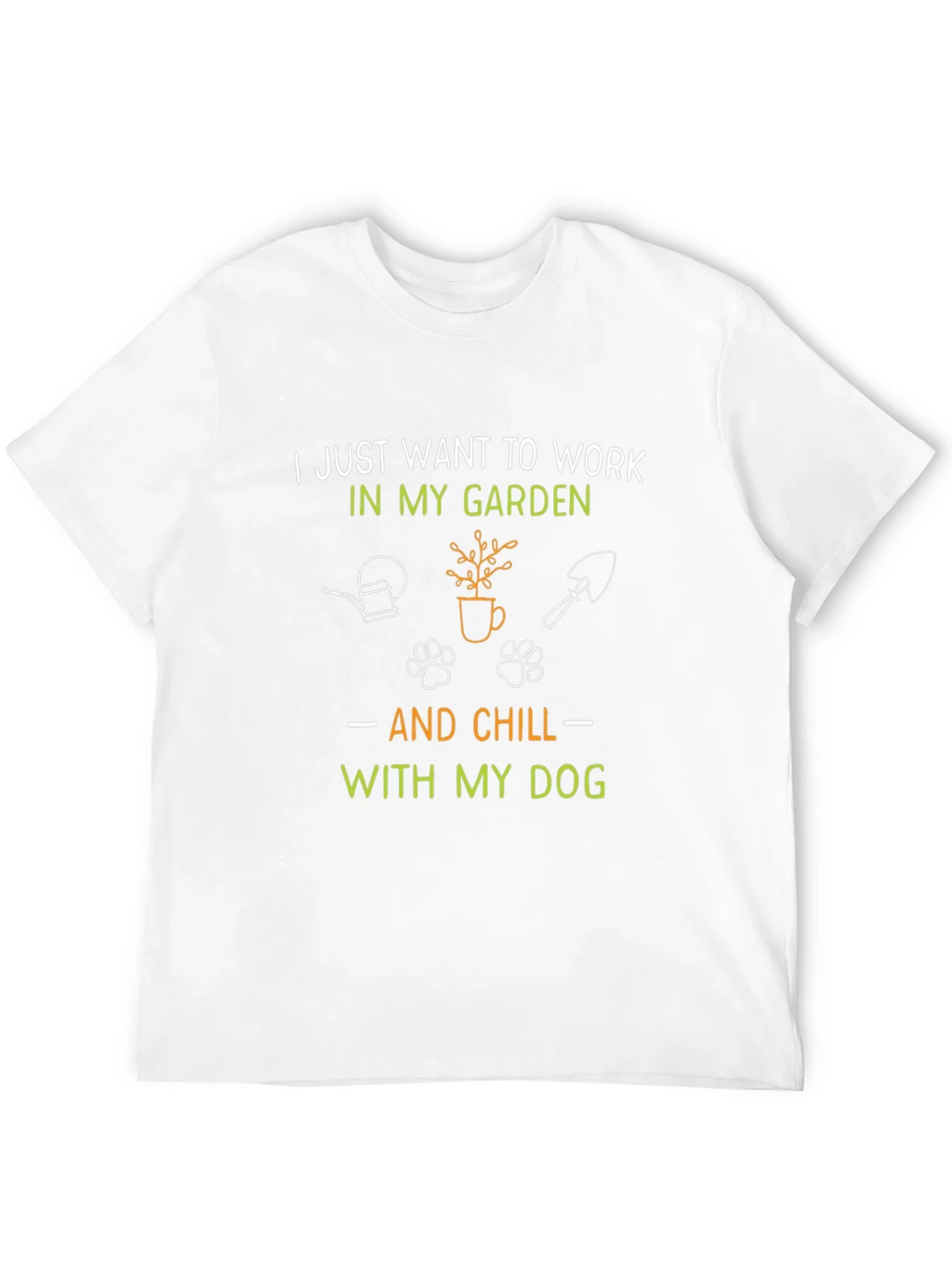 Gardening & Dog Lover T-Shirt: Work in my Garden & Chill product image 10