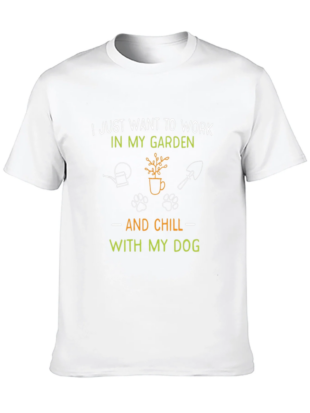 Gardening & Dog Lover T-Shirt: Work in my Garden & Chill product image 8