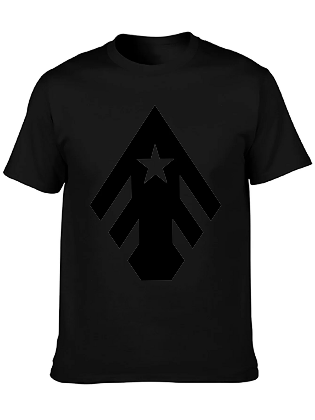 Geometric Star Arrow Black T-Shirt product image 3