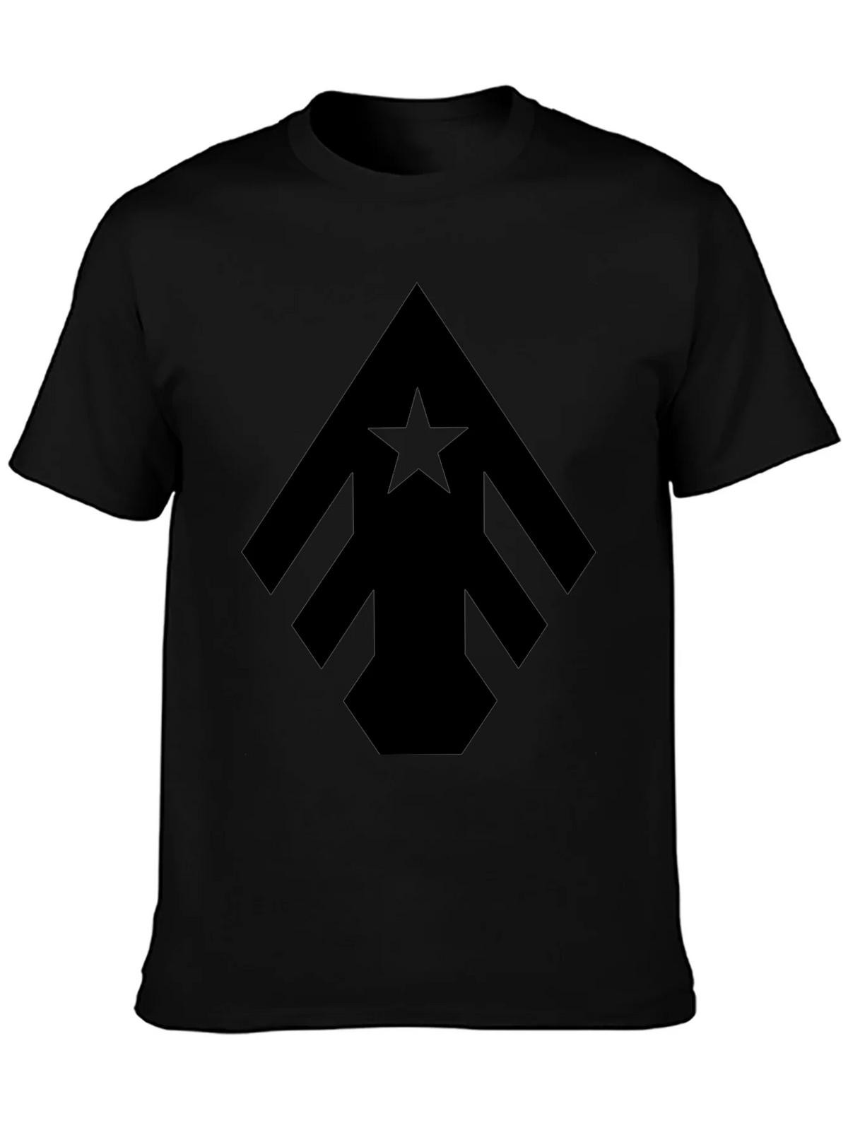 Geometric Star Arrow Black T-Shirt product image 3