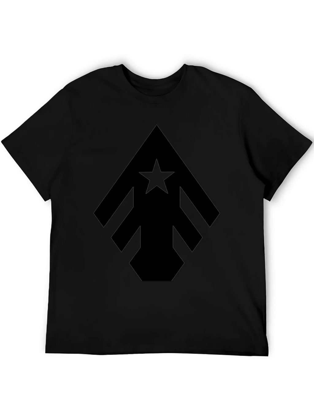 Geometric Star Arrow Black T-Shirt product image 5