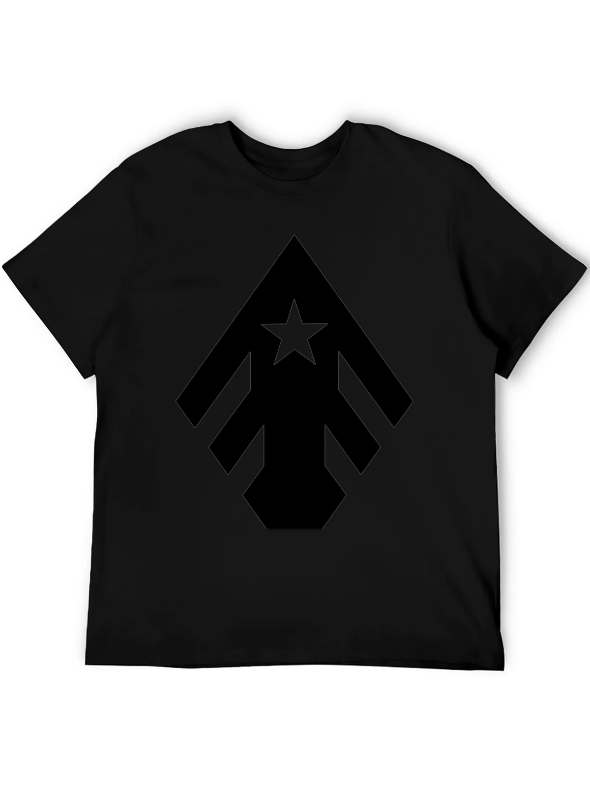 Geometric Star Arrow Black T-Shirt product image 5