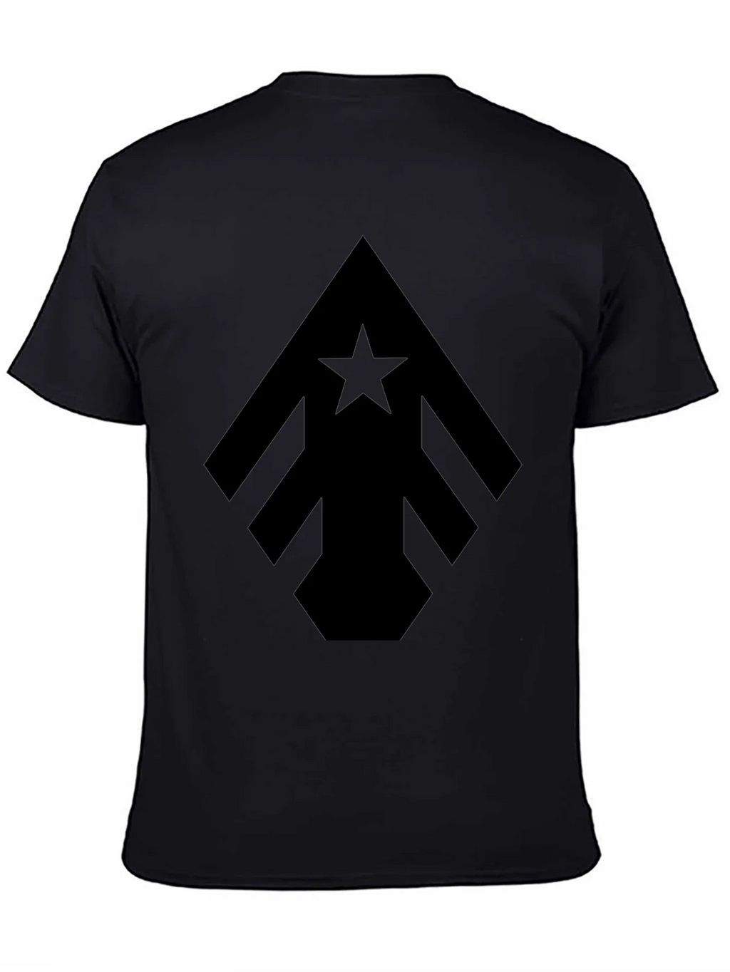 Geometric Star Arrow Black T-Shirt product image 4