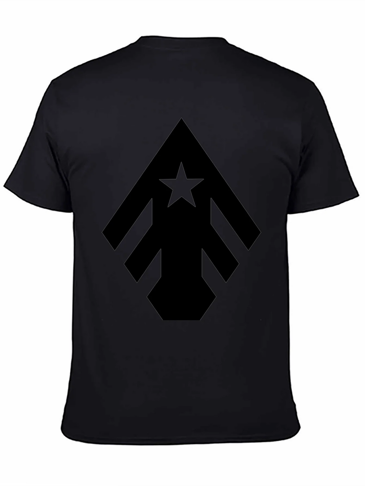 Geometric Star Arrow Black T-Shirt product image 4