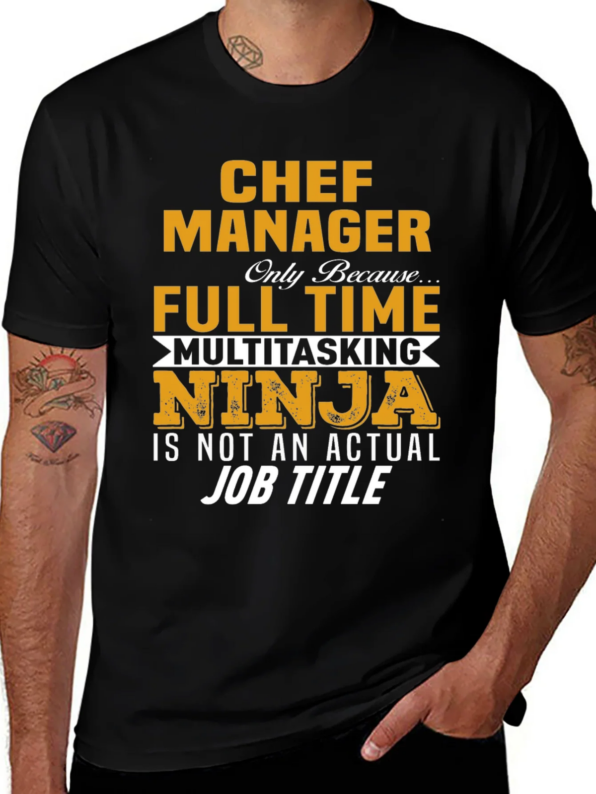 Chef Manager T-Shirt - Full Time Ninja product image 1