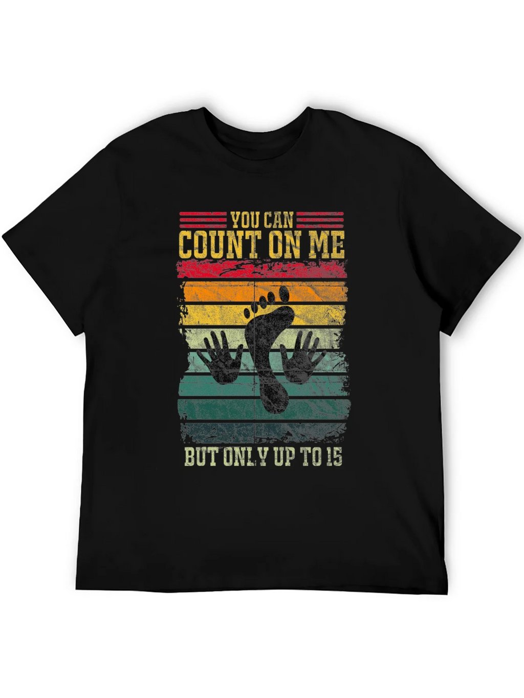 Count On Me Footprint Graphic T-Shirt product image 5