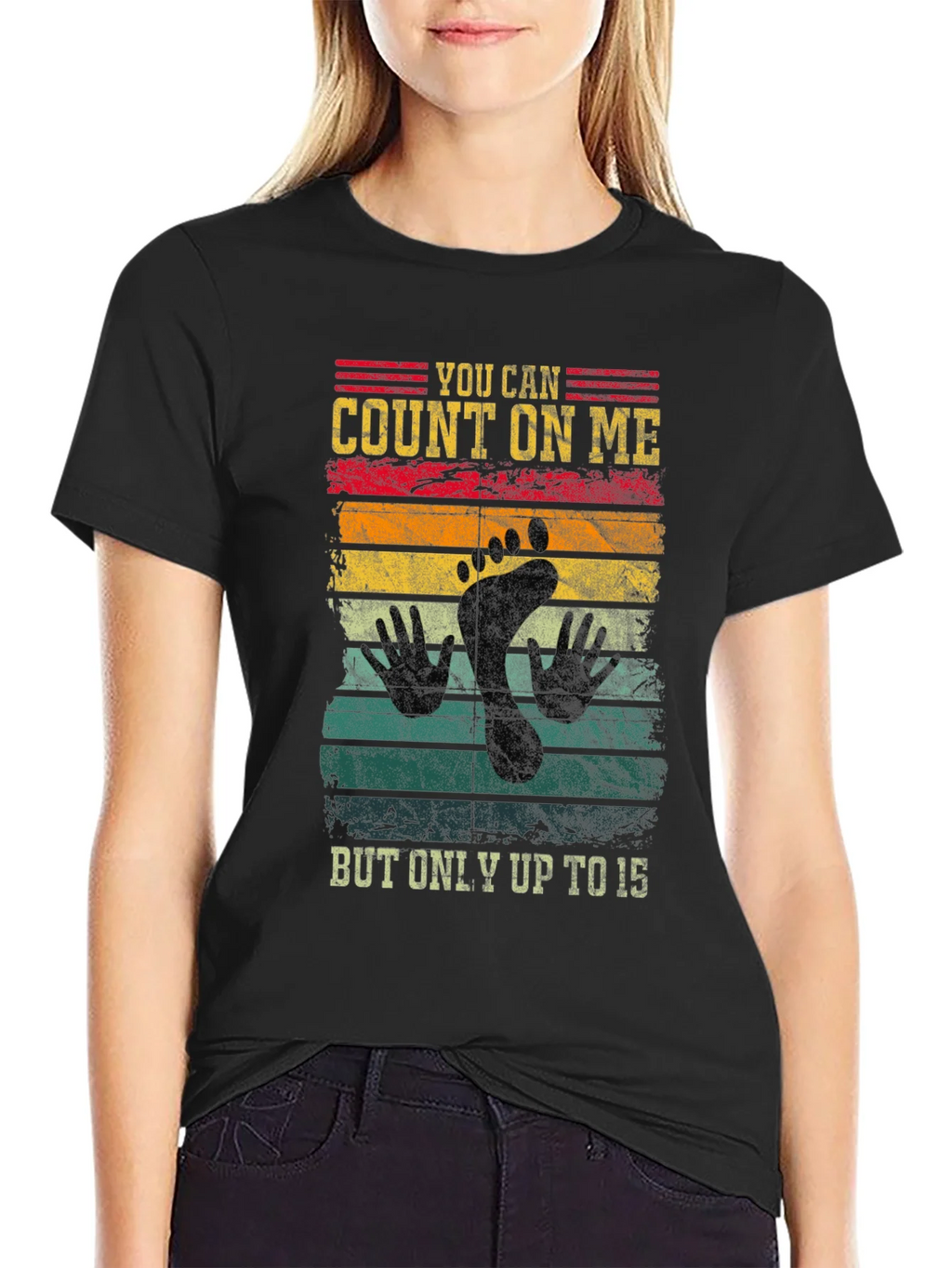Count On Me Footprint Graphic T-Shirt product image 2