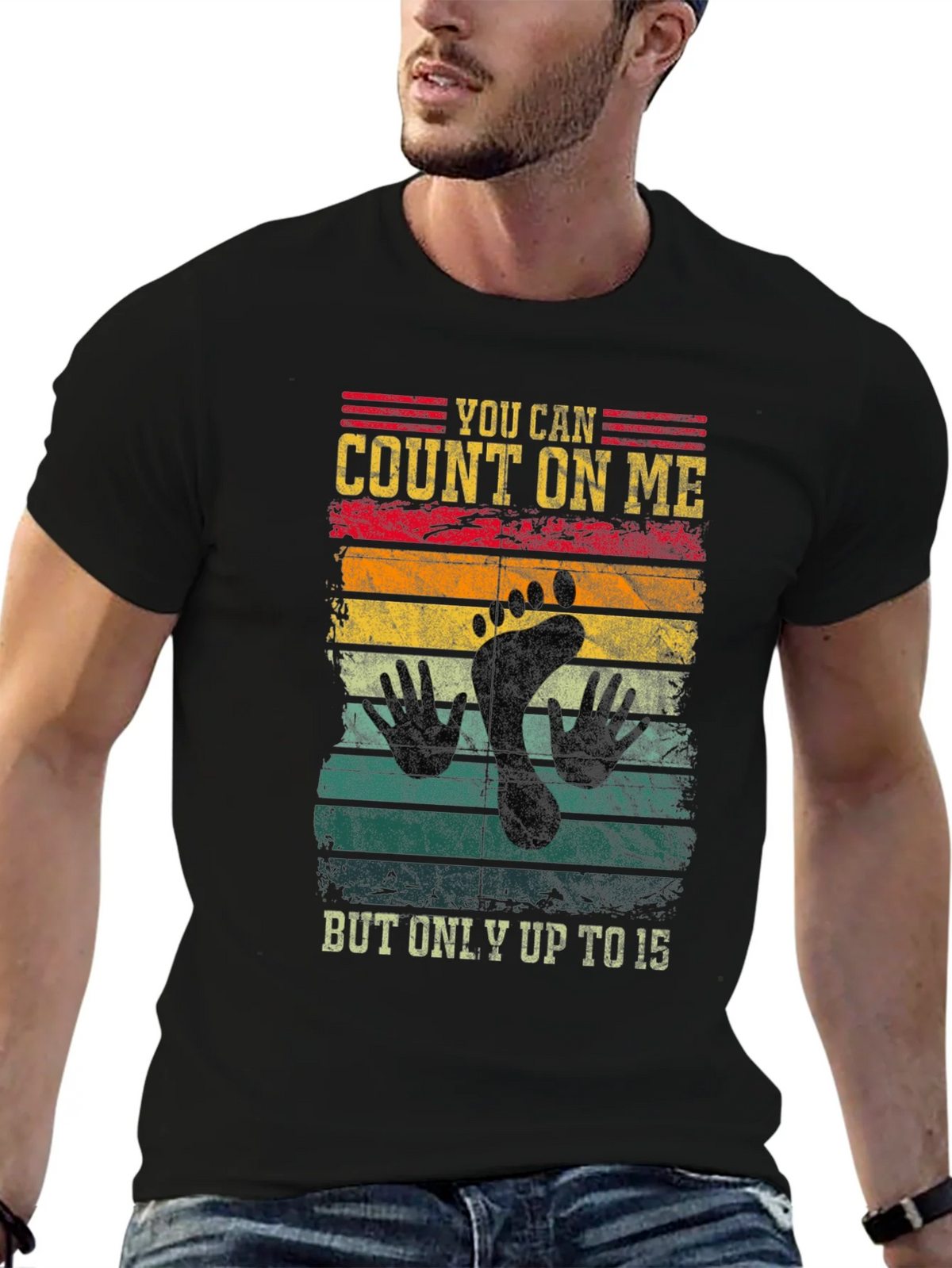 Count On Me Footprint Graphic T-Shirt product image 6