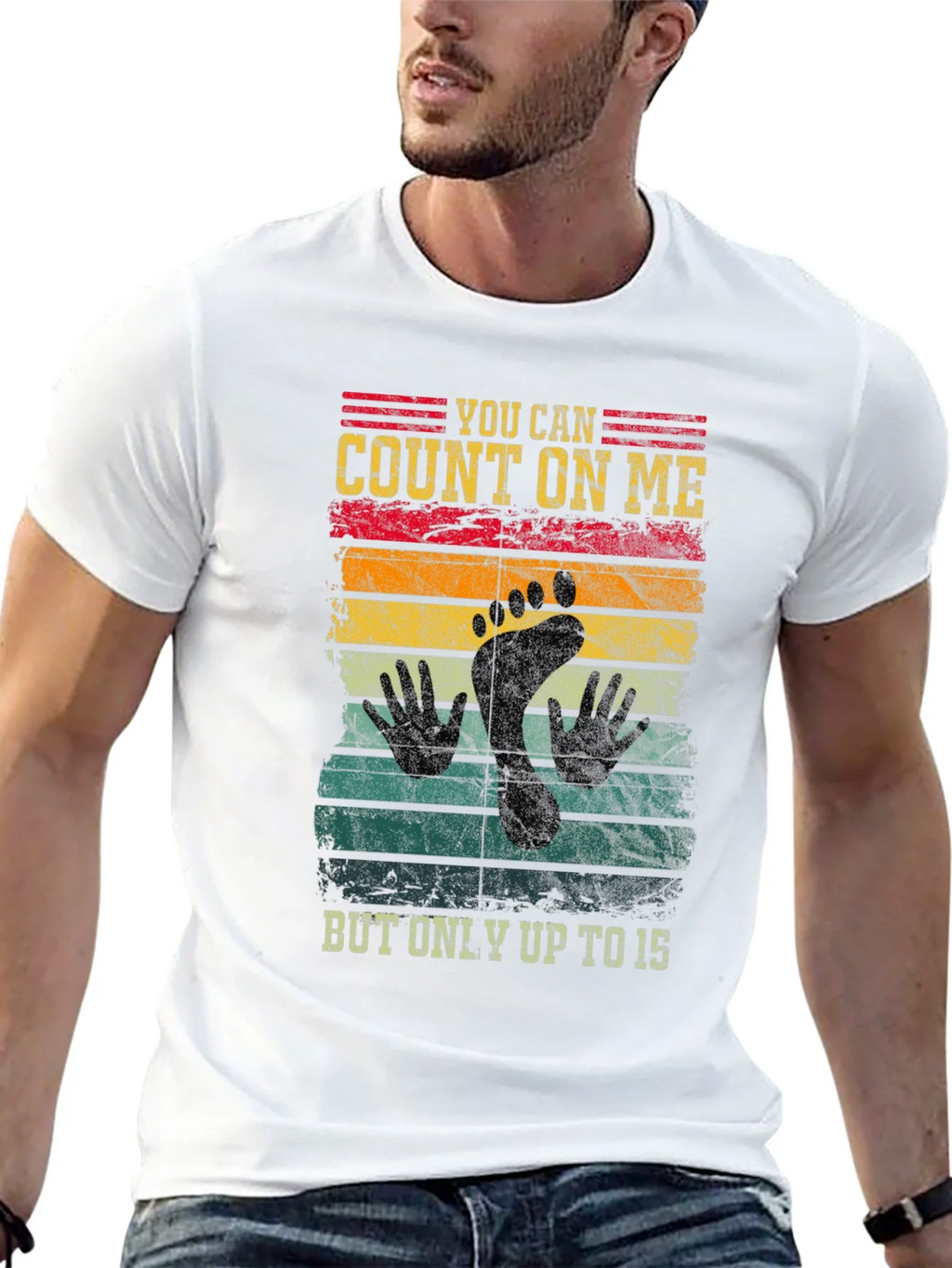 Count On Me Footprint Graphic T-Shirt product image 12