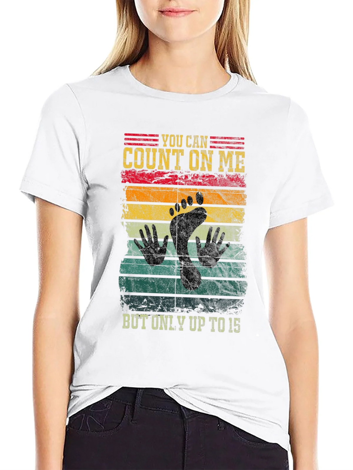 Count On Me Footprint Graphic T-Shirt product image 8