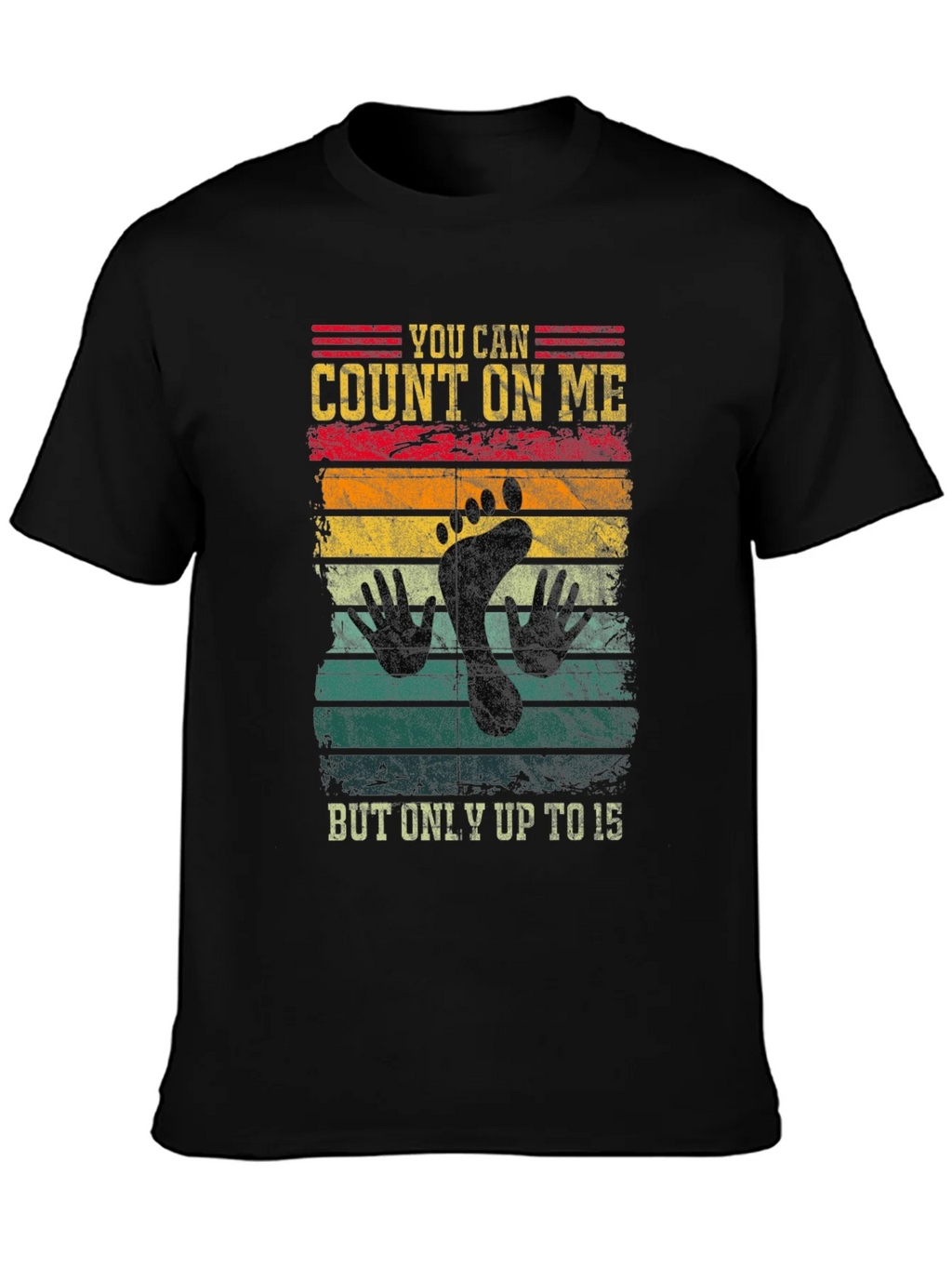 Count On Me Footprint Graphic T-Shirt product image 3