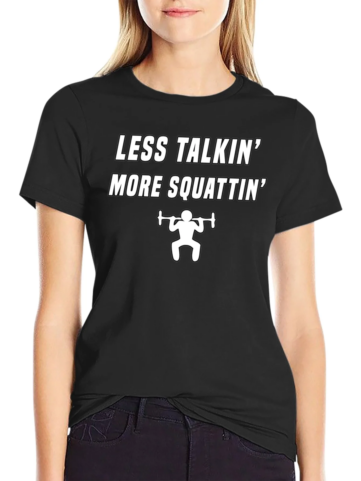 Less Talkin More Squattin Graphic T-Shirt product image 2