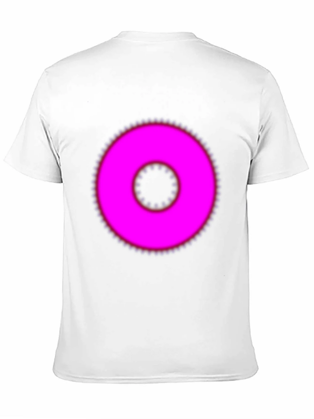 Pink Ring Graphic Black T-Shirt