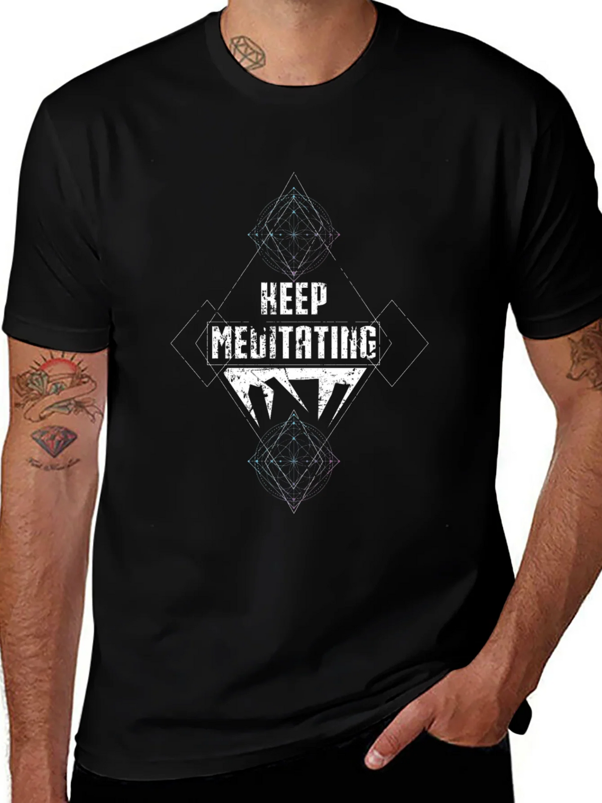 Keep Meditating Graphic T-Shirt product image 1