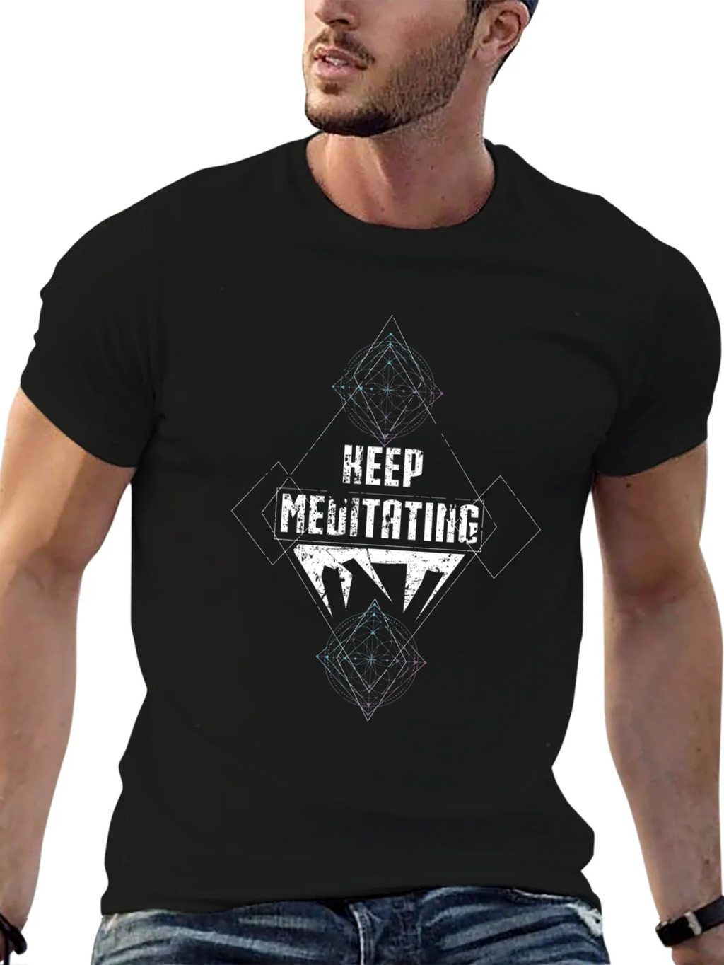 Keep Meditating Graphic T-Shirt product image 6