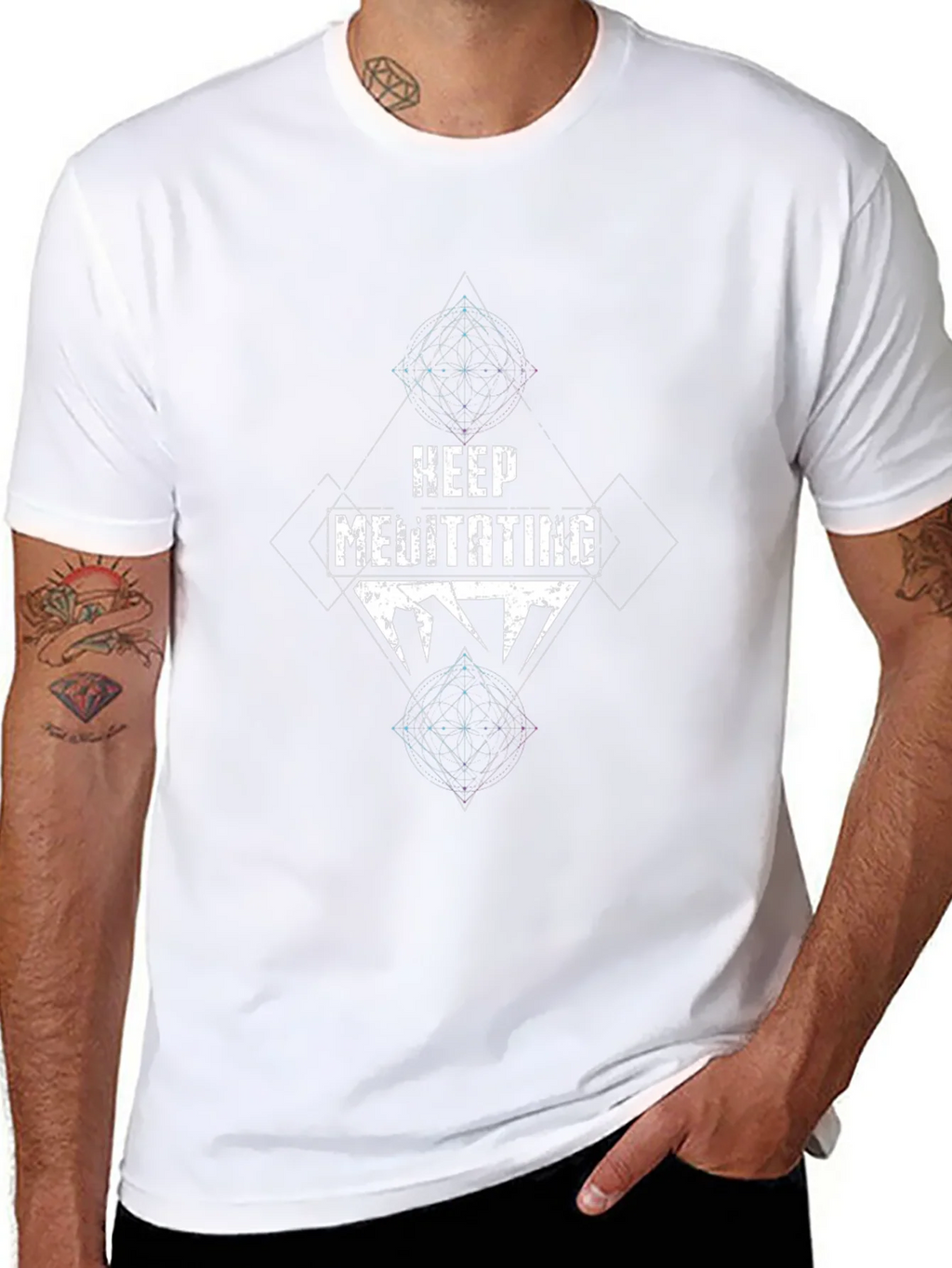 Keep Meditating Graphic T-Shirt product image 7