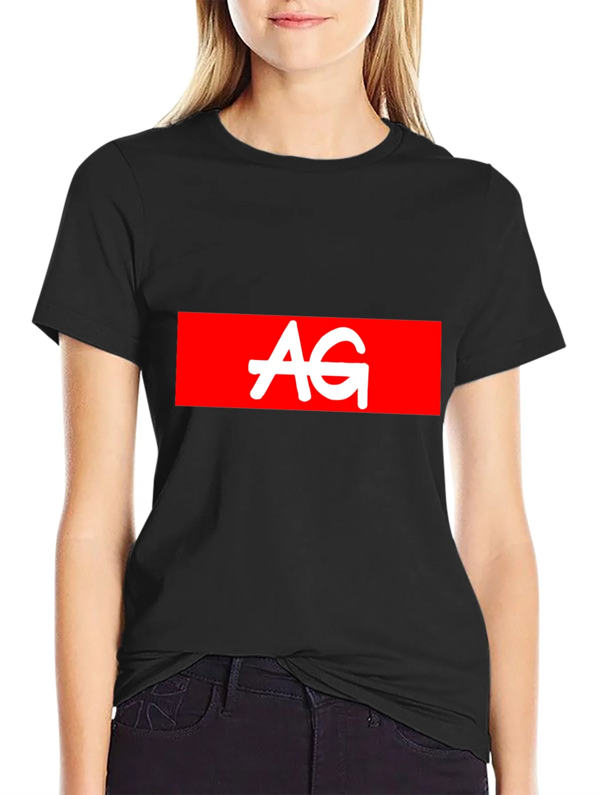 AG Logo Black Tee - Casual Style product image 2