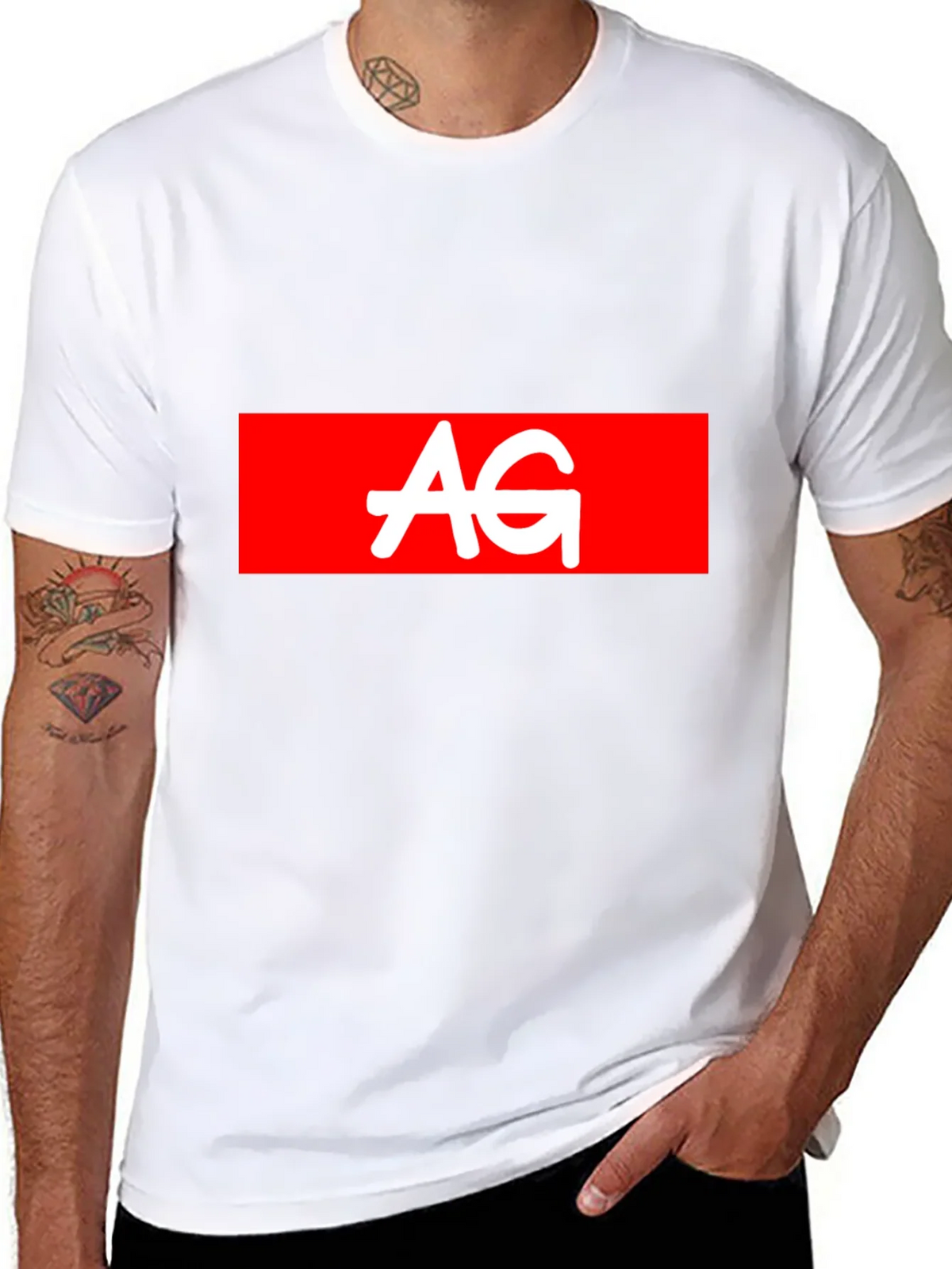AG Logo Black Tee - Casual Style product image 7