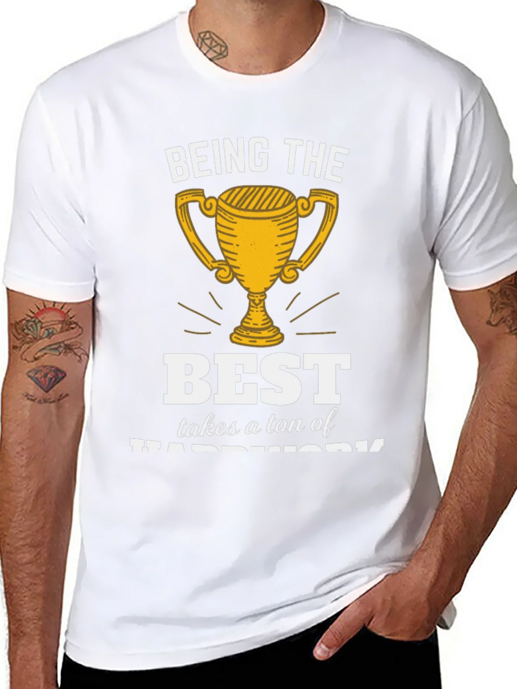 Being the Best Hard Work T-Shirt product image 6