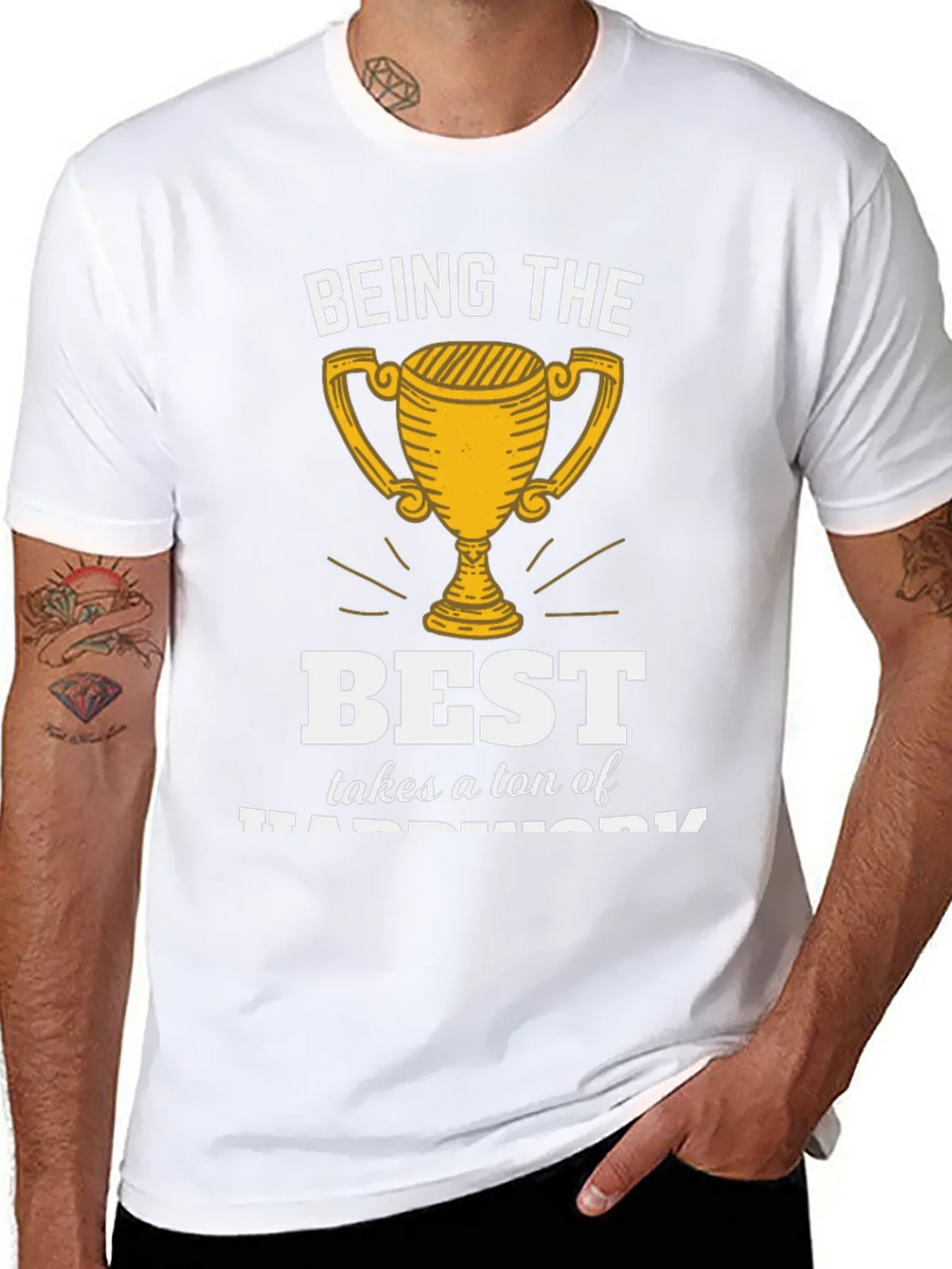 Being the Best Hard Work T-Shirt product image 6