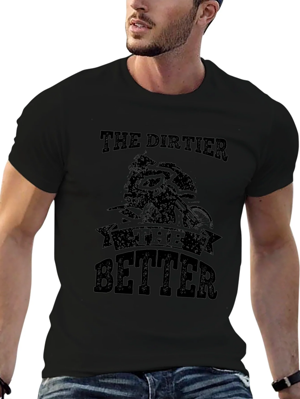 The Dirtier Better T-Shirt - Moto Black Tee product image 6