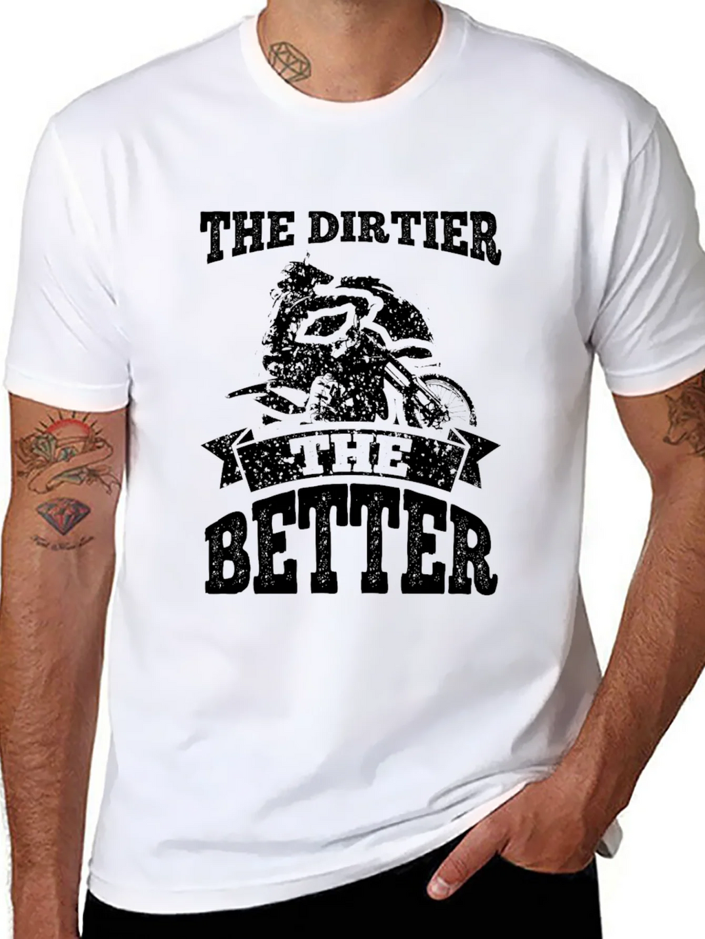 The Dirtier Better T-Shirt - Moto Black Tee product image 7