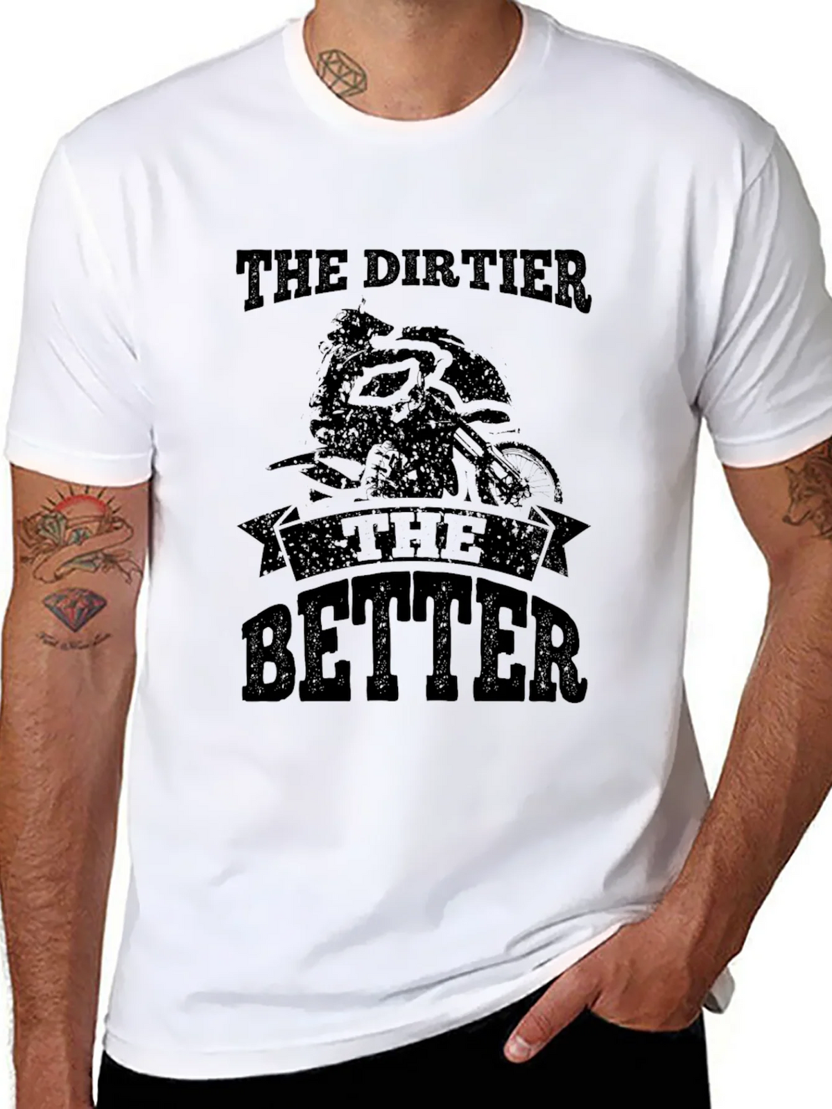 The Dirtier Better T-Shirt - Moto Black Tee product image 7