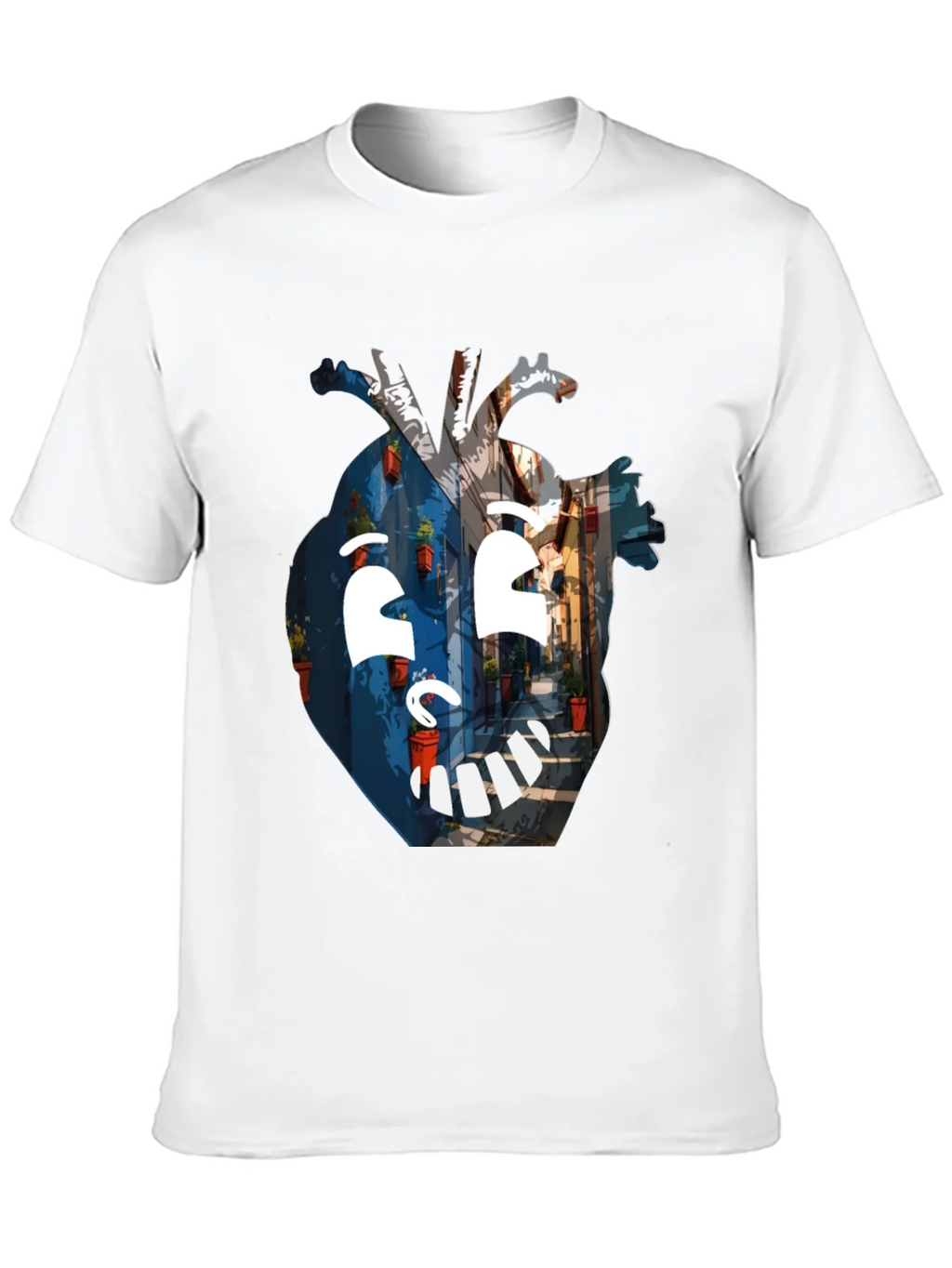 Artistic Heart Graphic Black T-Shirt product image 8