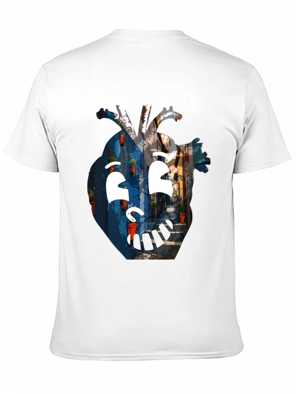 Artistic Heart Graphic Black T-Shirt product image 9