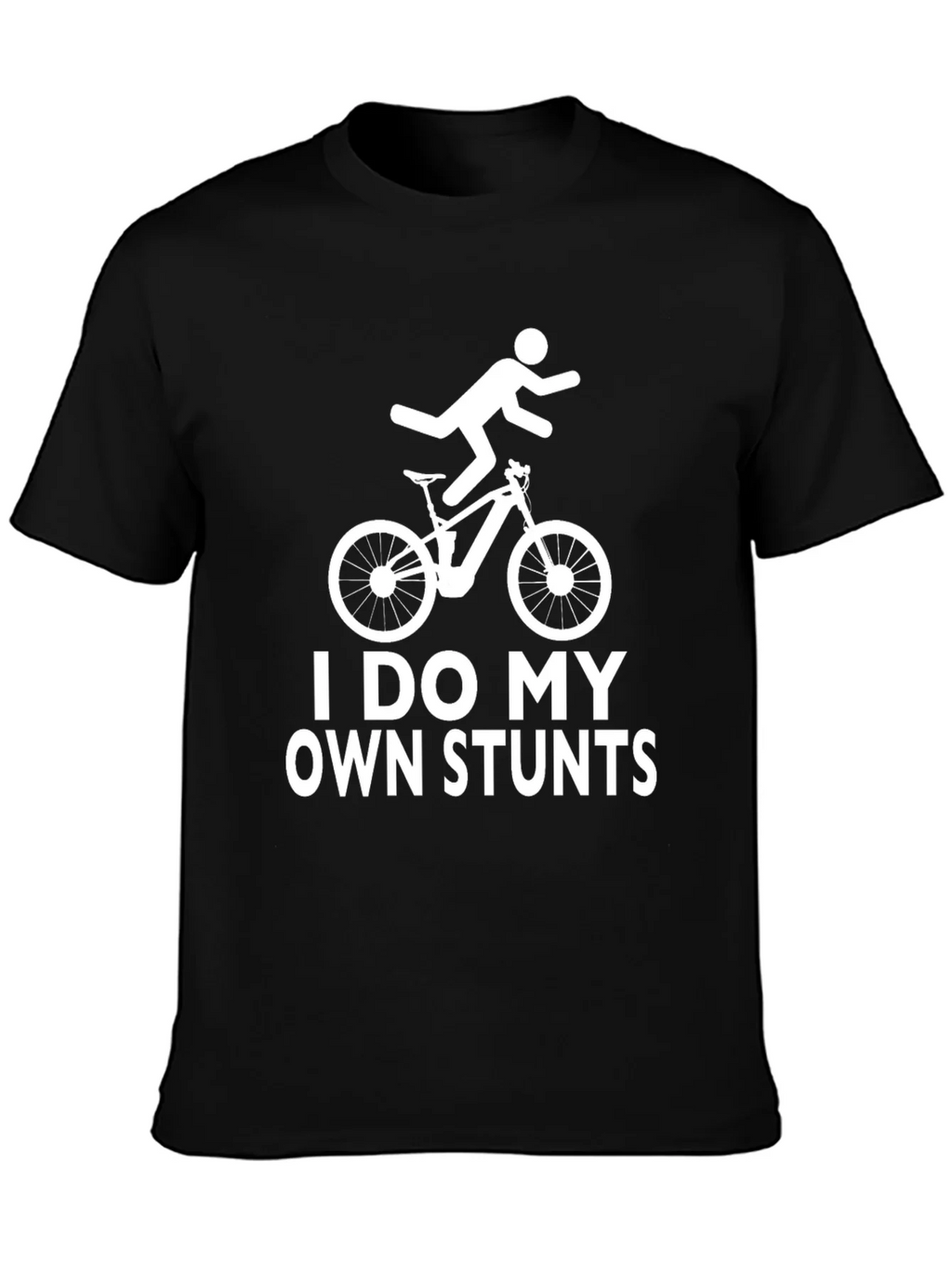 I Do My Own Stunts Funny T-Shirt Mountain Bike product image 3