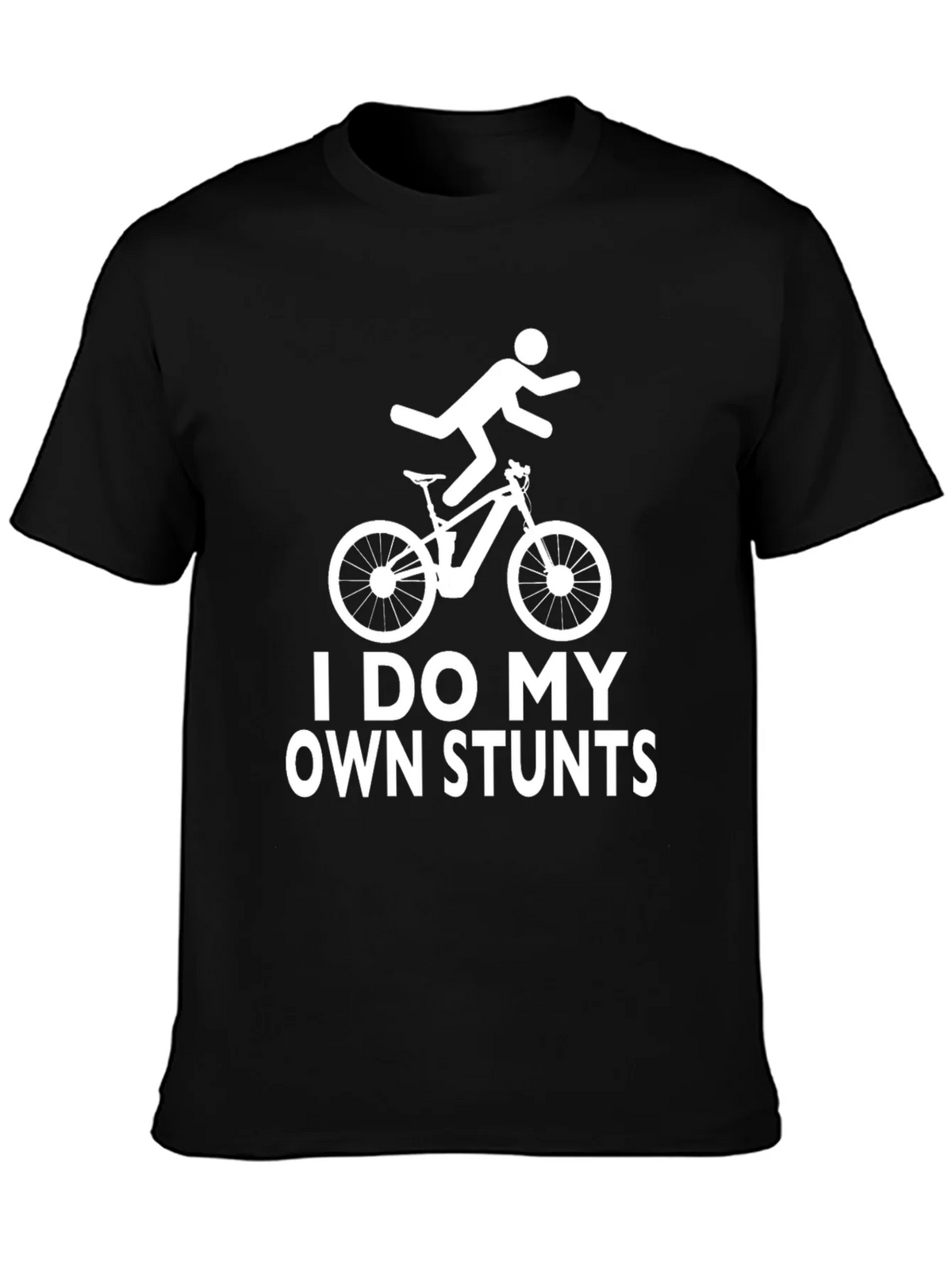 I Do My Own Stunts Funny T-Shirt Mountain Bike product image 3