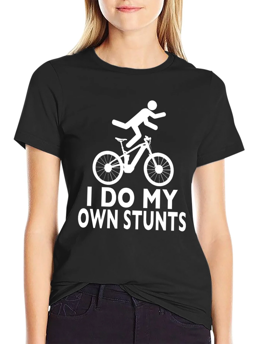 I Do My Own Stunts Funny T-Shirt Mountain Bike product image 2
