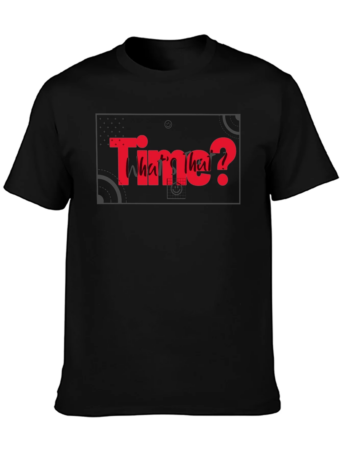 Time? Whats that? Graphic Black T-Shirt product image 2