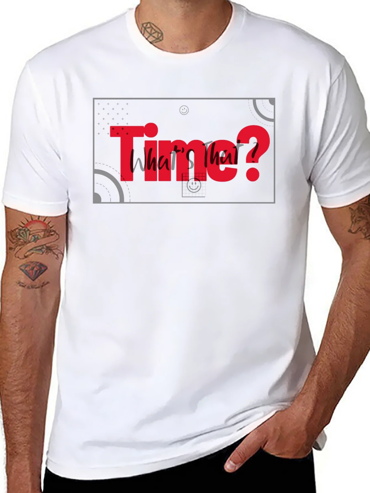 Time? Whats that? Graphic Black T-Shirt product image 5