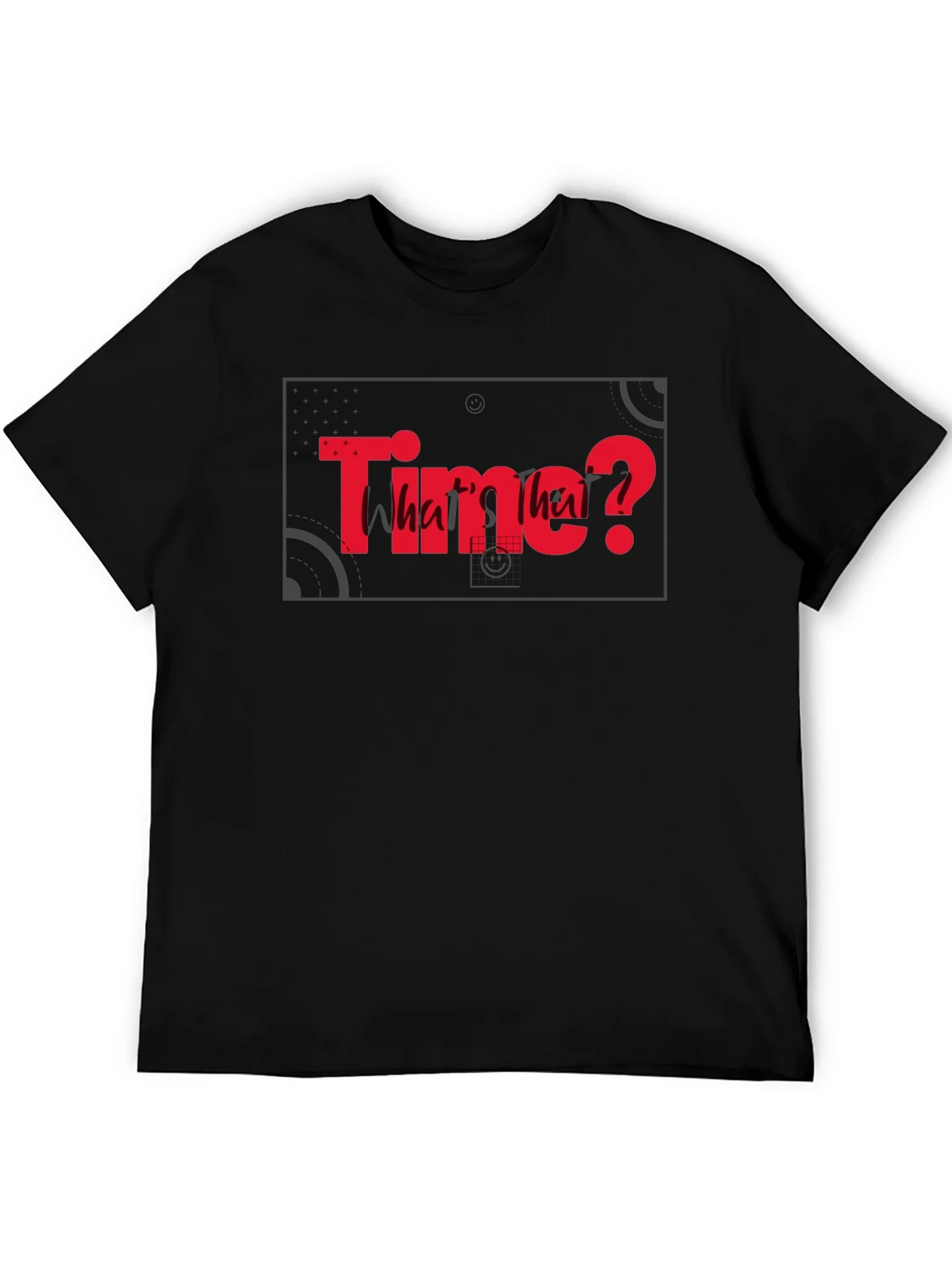 Time? Whats that? Graphic Black T-Shirt product image 3