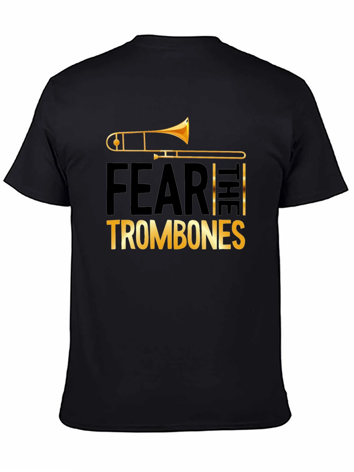 Fear the Trombones Black Graphic Tee product image 4