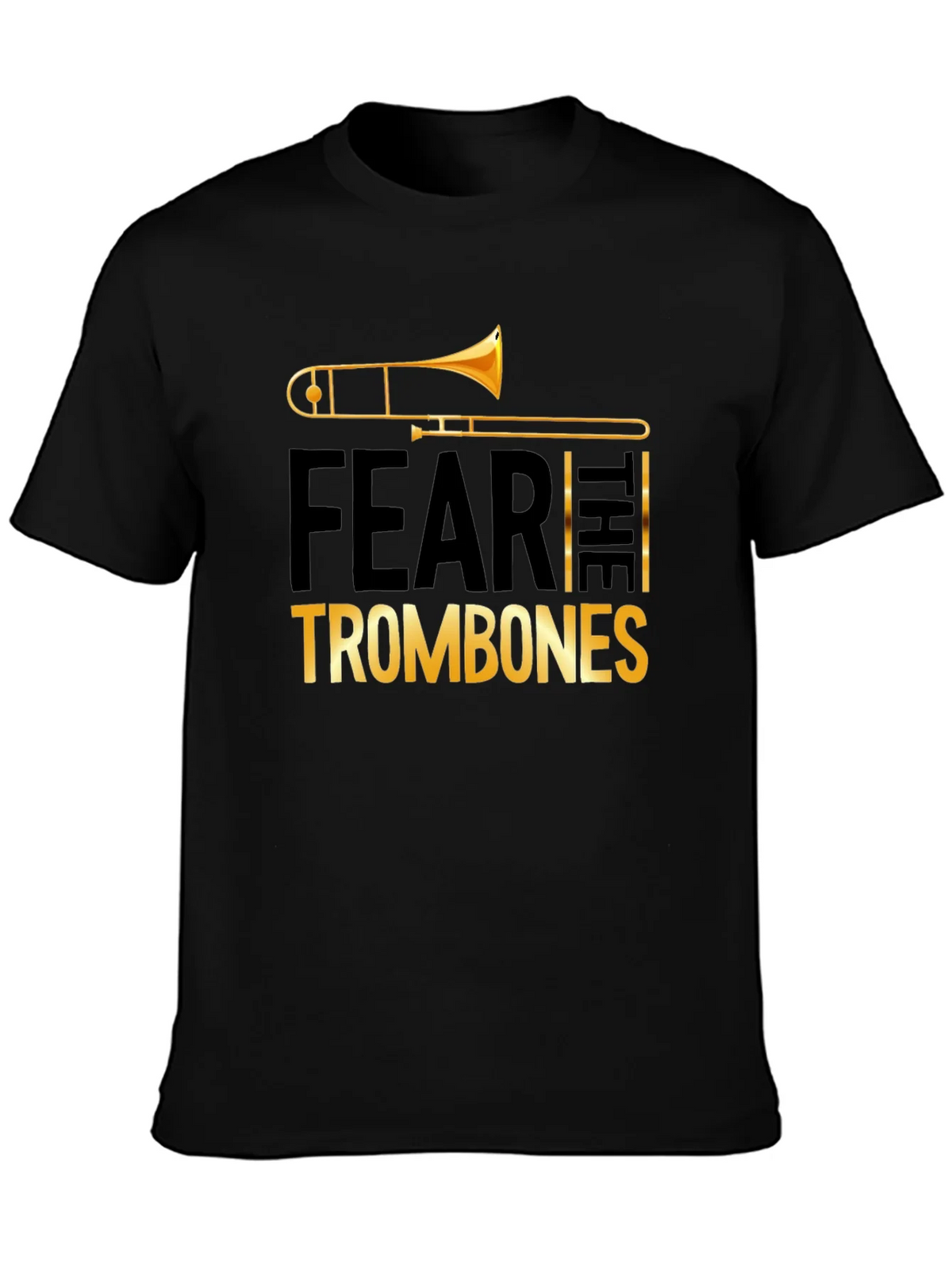 Fear the Trombones Black Graphic Tee product image 3