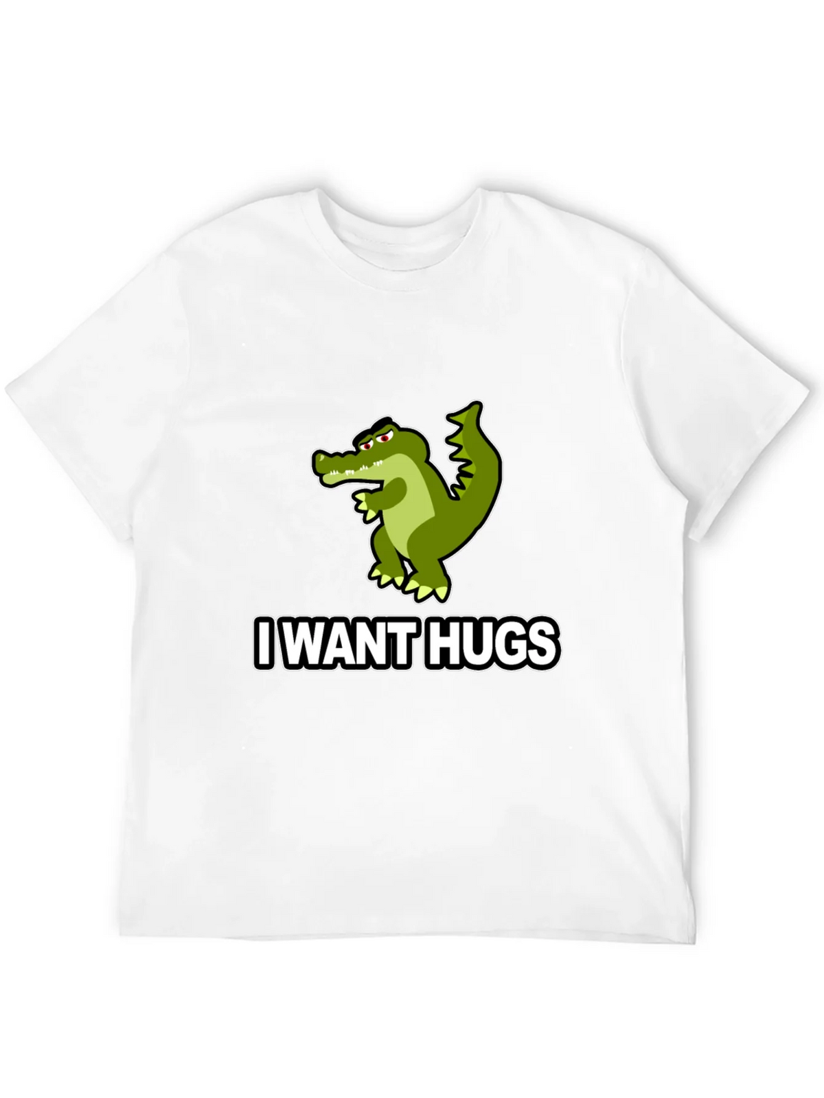 I Want Hugs Alligator Graphic Tee - Unisex Black T-Shirt product image 11