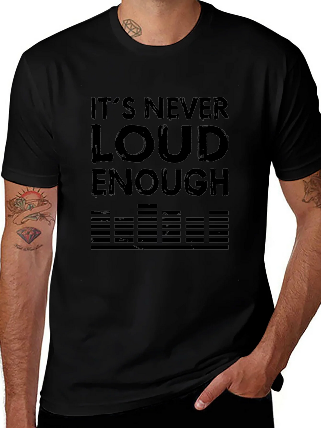 Its Never Loud Enough Black T-Shirt product image 1