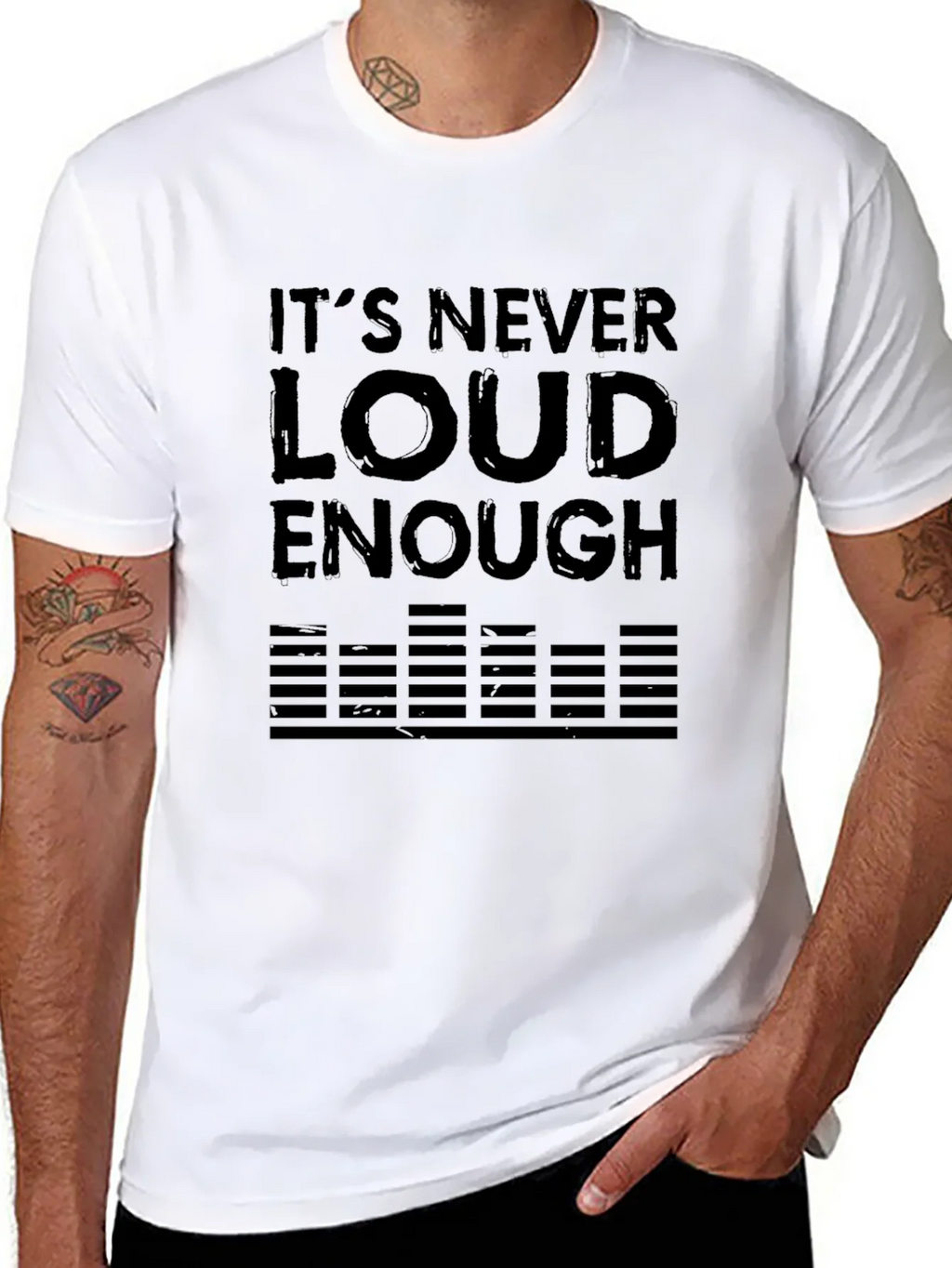 Its Never Loud Enough Black T-Shirt product image 7